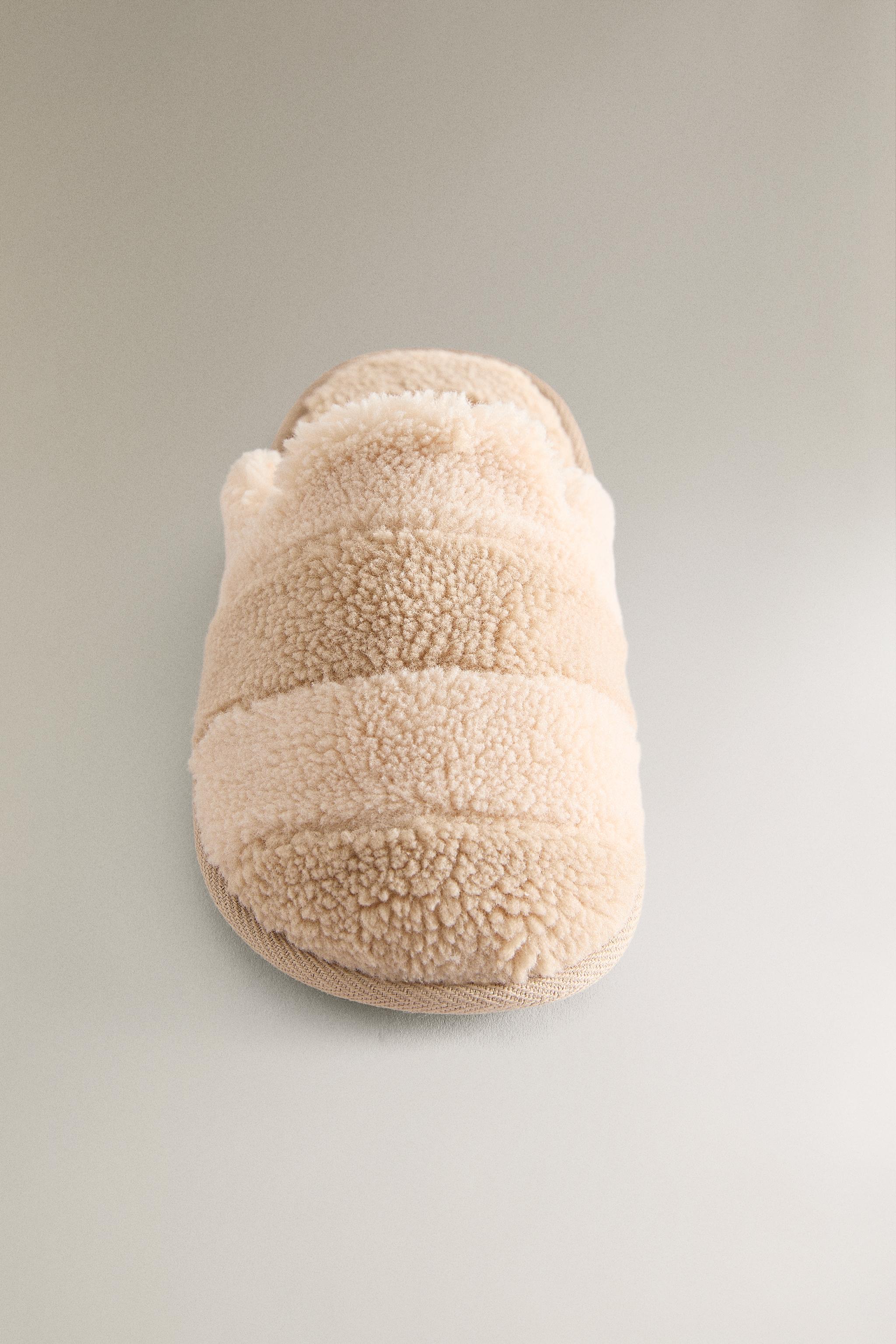 CHILDREN'S FAUX SHEARLING MULE SLIPPERS
